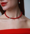 Серебряный чокер с настроением Роковая