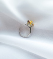 Серебряное кольцо Амстердам с цитрином