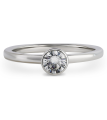 Серебряное кольцо с камнем Swarovski 4 мм 