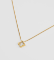 Серебряная подвеска с рельефным цветком в покрытии золотом (PEONIA)