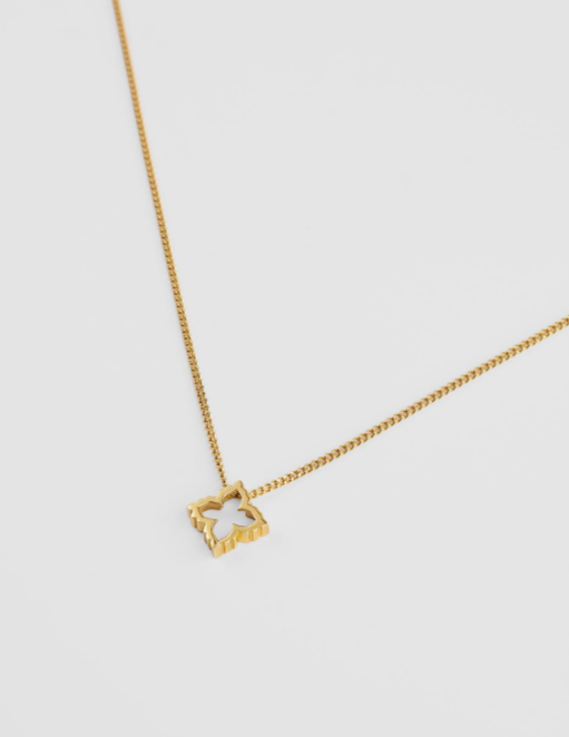 Серебряная подвеска с рельефным цветком в покрытии золотом (PEONIA)