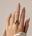 Серебряное кольцо с шариком