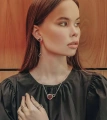 Серебряное колье Два круга