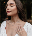 Серебряное кольцо с двумя цветками с родиевым покрытием (VIOLETTA)