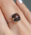 Серебряное кольцо Амстердам с раухтопазом