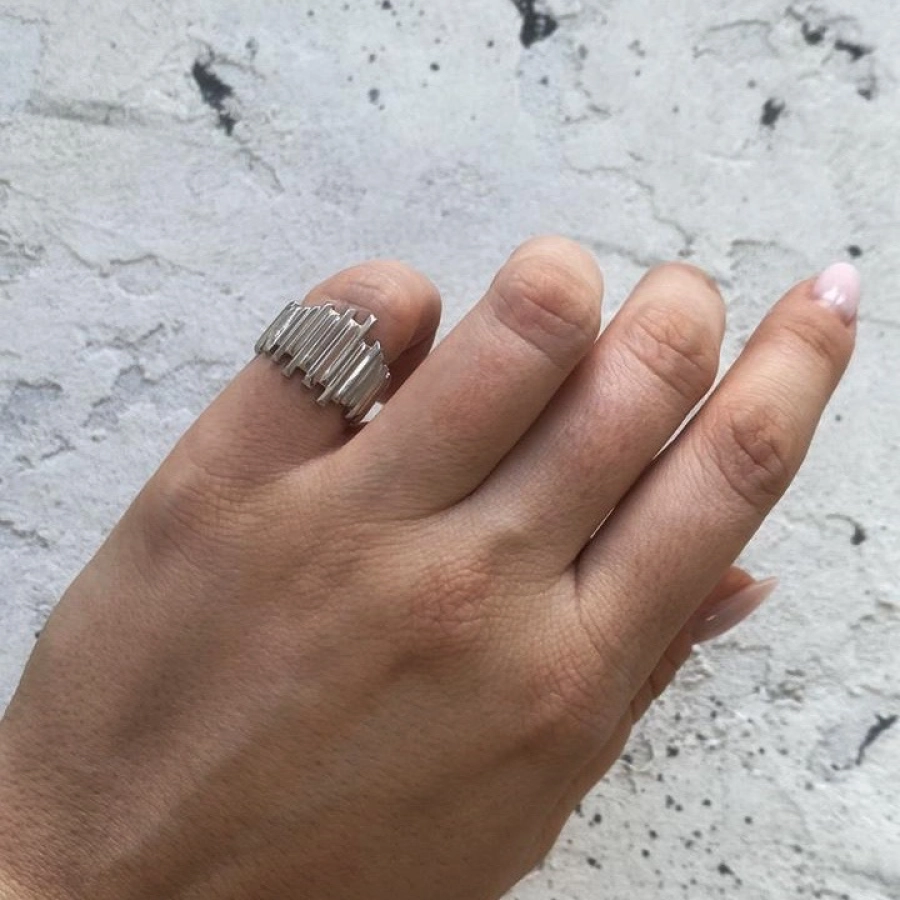 Серебряное кольцо Ледник