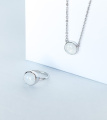 Серебряное кольцо Комо с лунным камнем