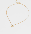Серебряная подвеска с рельефным цветком в покрытии золотом (PEONIA)