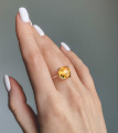 Серебряное кольцо Амстердам с цитрином