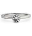 Серебряное кольцо с камнем Swarovski 4 мм 
