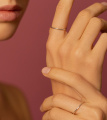 Серебряное кольцо базовое Dafna