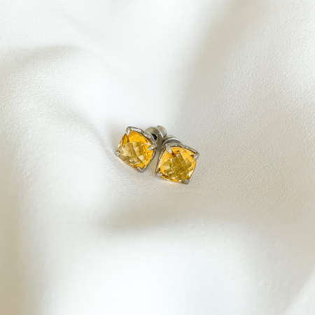 Серьги Амстердам с цитрином